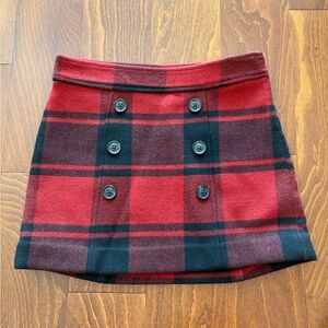 GAP Women's Wool Blend Plaid Skirt